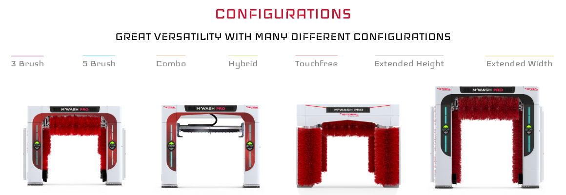 M'WASH PRO Configurations